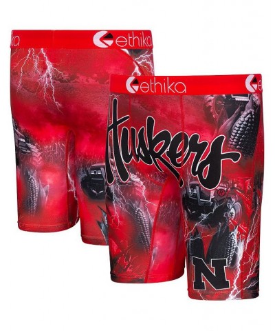 Men's Scarlet Nebraska Huskers Spirit Boxer Briefs $15.64 Underwear
