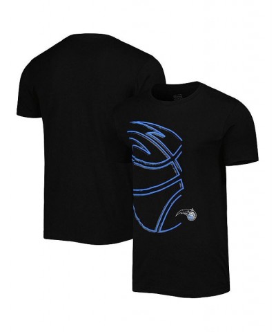 Men's and Women's Black Orlando Magic Element Logo Pop T-shirt $26.99 Tops