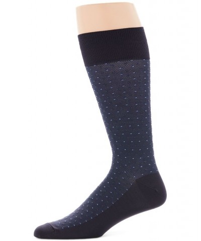 Perry Ellis Men's Socks, Pin Dot Men's Socks Blue $10.80 Socks
