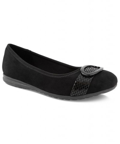 Women's Tashelle Flats Black $34.06 Shoes