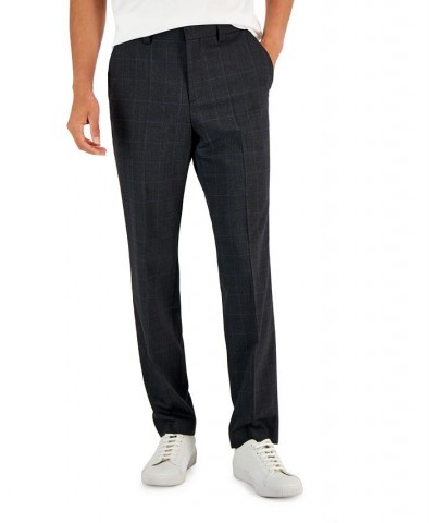 HUGO BOSS Men's Modern-Fit Wool Suit Separate Pant Gray $62.40 Suits