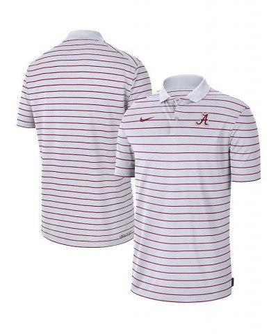 Men's White Alabama Crimson Tide Icon Victory Coaches 2022 Early Season Performance Polo Shirt $37.60 Polo Shirts