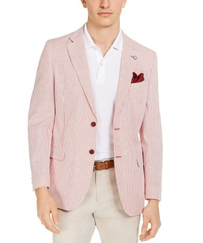Men's Modern-Fit Stripe Seersucker Sport Coat PD01 $36.55 Blazers