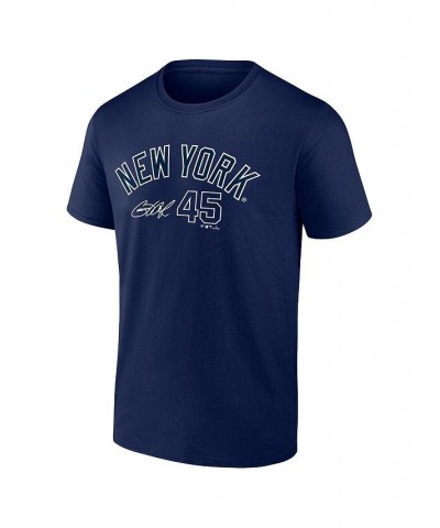 Men's Branded Gerrit Cole Navy New York Yankees Player Name and Number T-shirt $17.10 T-Shirts