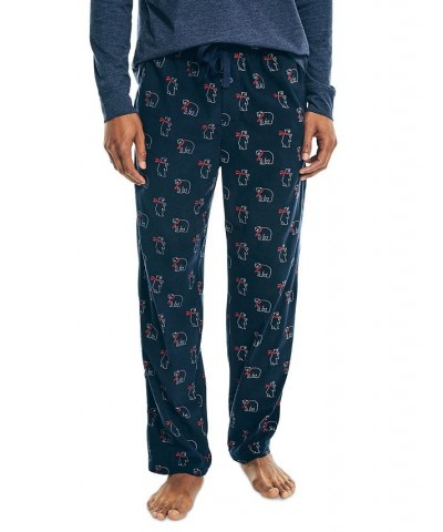 Men's Cozy Fleece Pajama Pants Blue $14.52 Pajama