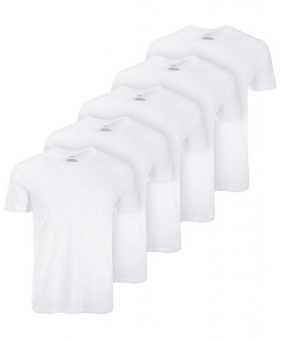 Men's 5-Pk. Moisture-Wicking Solid T-Shirts White $12.93 Undershirt
