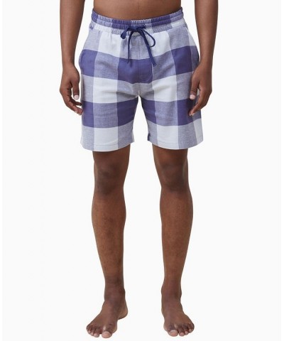 Men's Lounge Drawstring Pajama Shorts True Navy, Blue Haze Check $24.74 Pajama