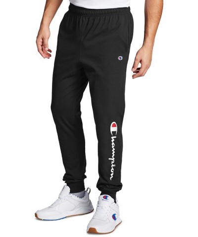 Men's Standard-Fit Script Logo-Print Joggers Black $17.20 Pants
