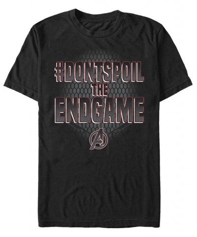 Marvel Men's Avengers Endgame Don't Spoil the Game, Short Sleeve T-shirt Black $18.19 T-Shirts