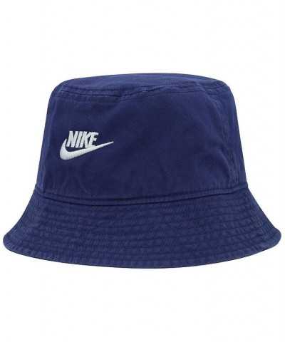 Men's Navy Futura Logo Washed Bucket Hat $18.06 Hats