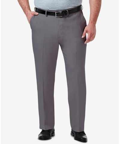 Men's Big & Tall Premium Comfort Stretch Classic-Fit Solid Flat Front Dress Pants Med Gray $31.34 Pants