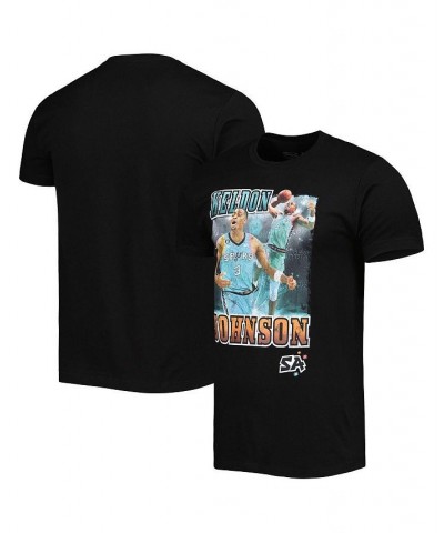 Men's and Women's Keldon Johnson Black San Antonio Spurs Player City Edition Double Double T-shirt $24.00 Tops