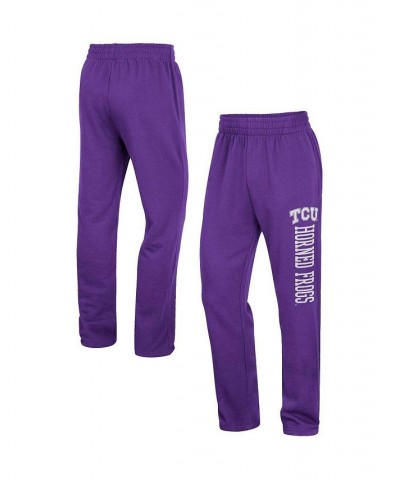Men's Purple TCU Horned Frogs Wordmark Pants $22.55 Pants