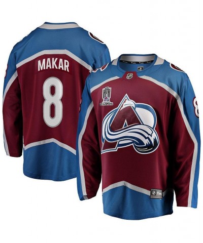Men's Branded Cale Makar Burgundy Colorado Avalanche 2022 Stanley Cup Champions Breakaway Patch Player Jersey $91.20 Jersey